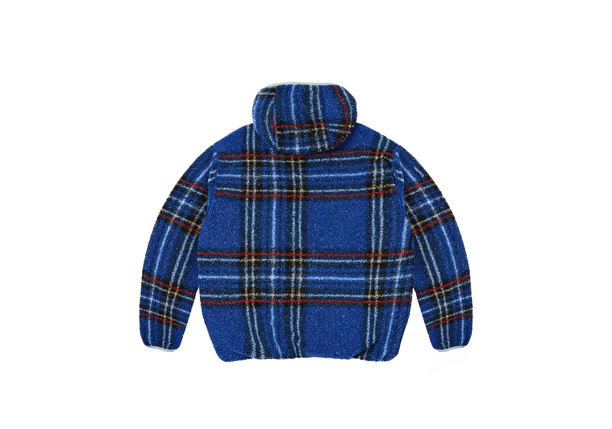 REVERSIBLE CHECK FLEECE JACKET BLUE sold by PALACE product image thumbnail 2