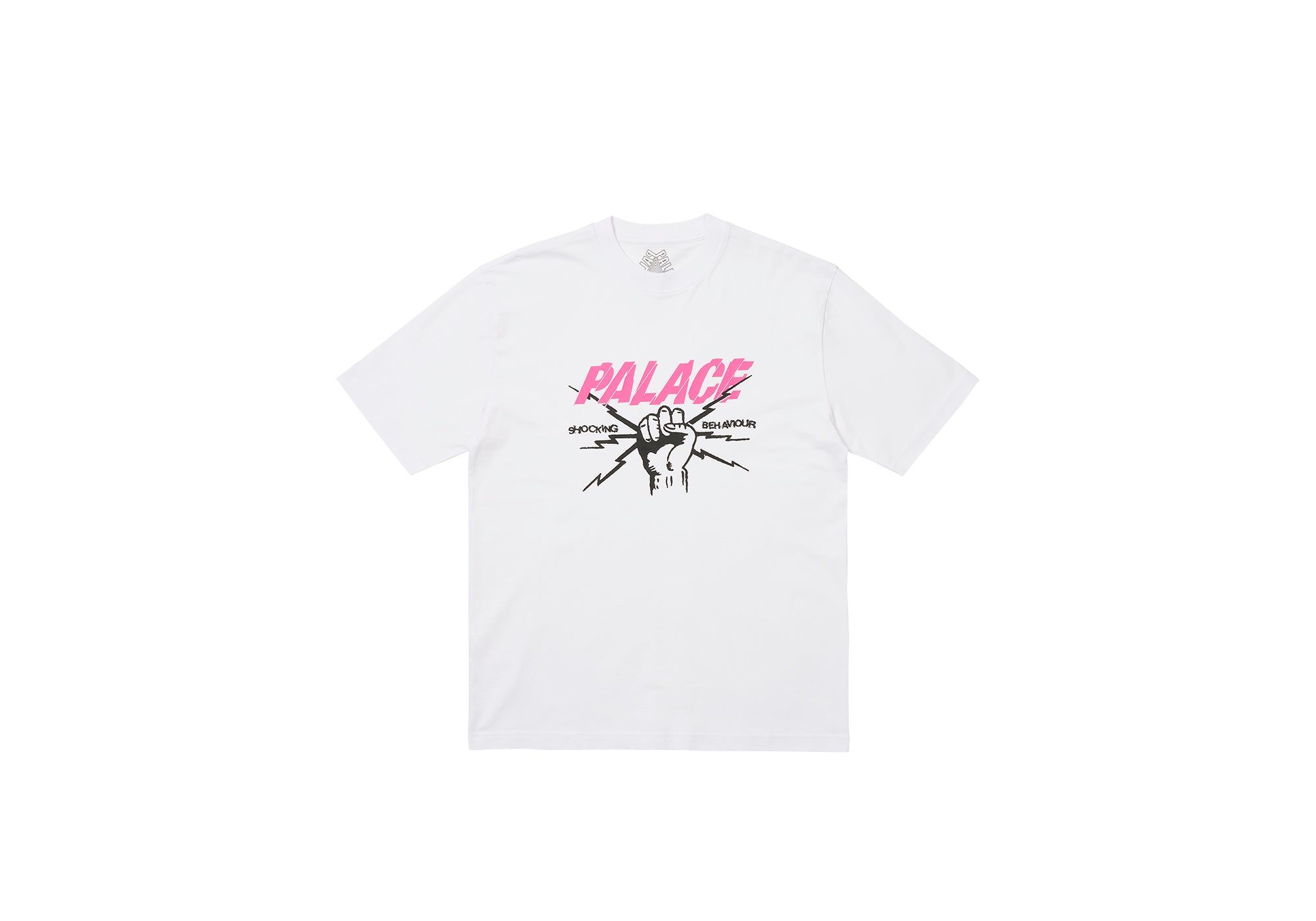 SHOCKING BEHAVIOUR T-SHIRT WHITE sold by PALACE
