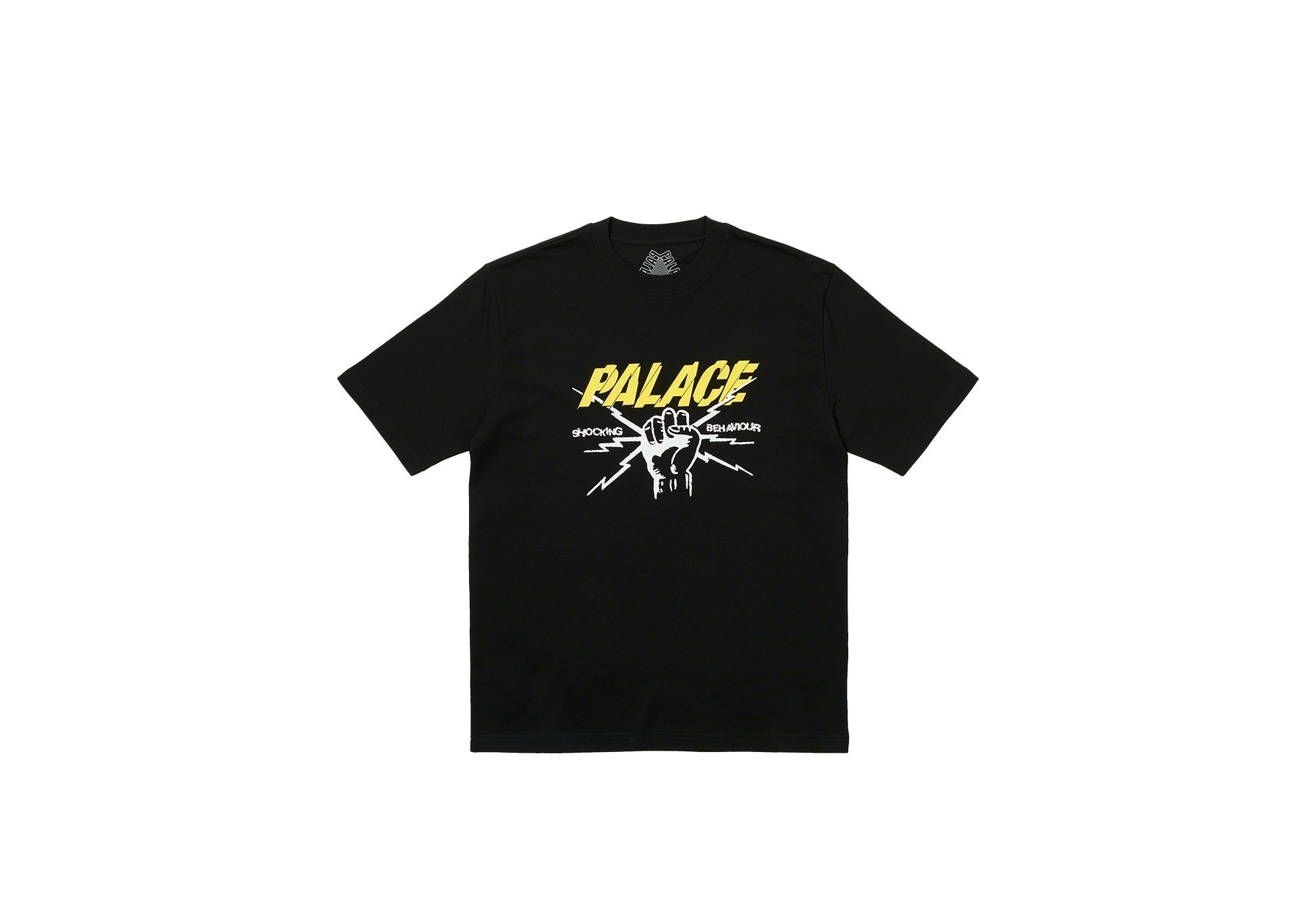 SHOCKING BEHAVIOUR T-SHIRT BLACK sold by PALACE