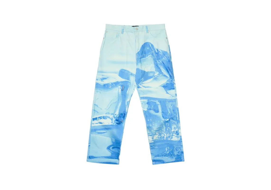 ULTIMATE CHILL BAGGIER JEAN CRYSTALISED BLUE made by PALACE