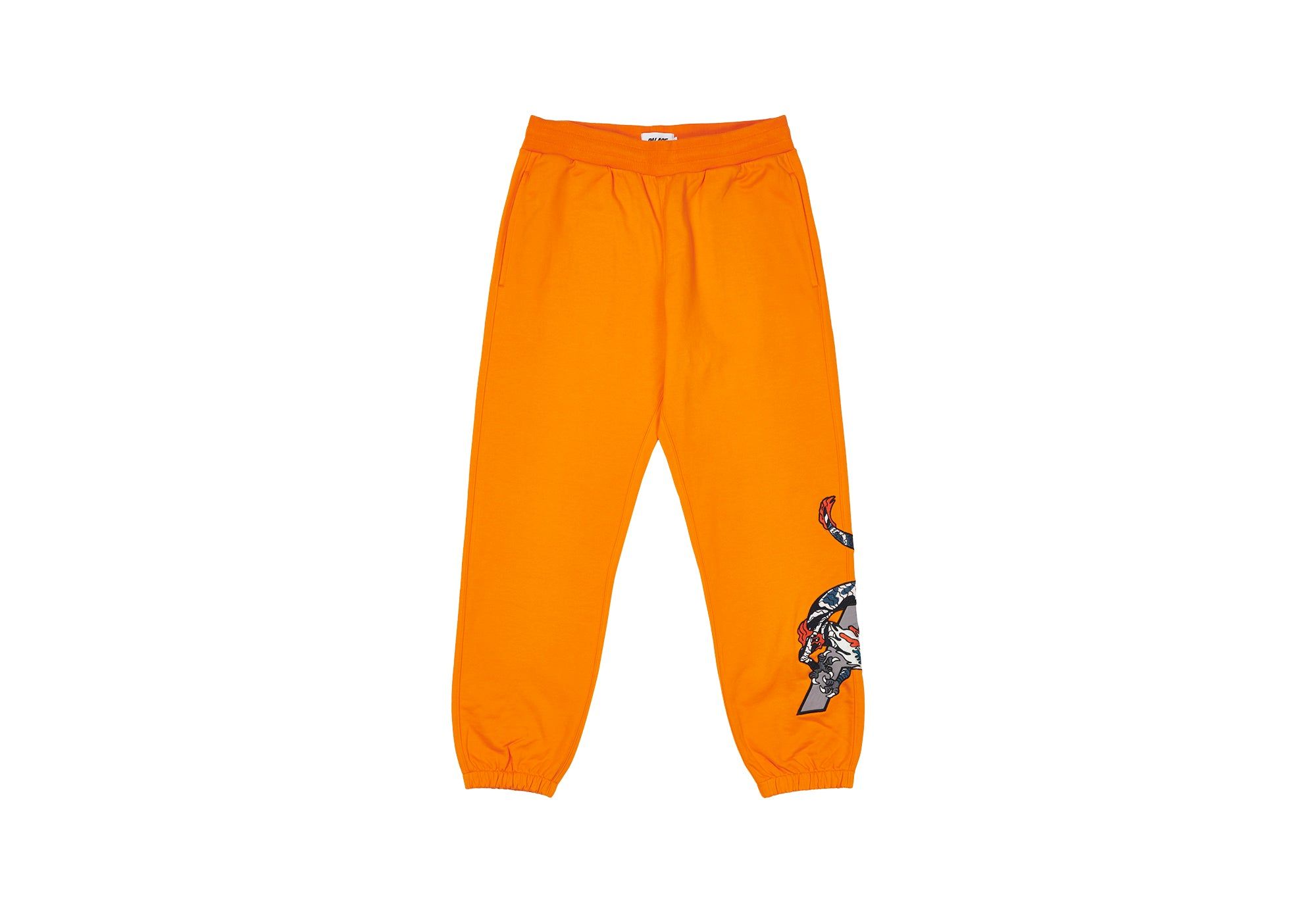 DRAGON SWEATPANTS ORANGE sold by PALACE