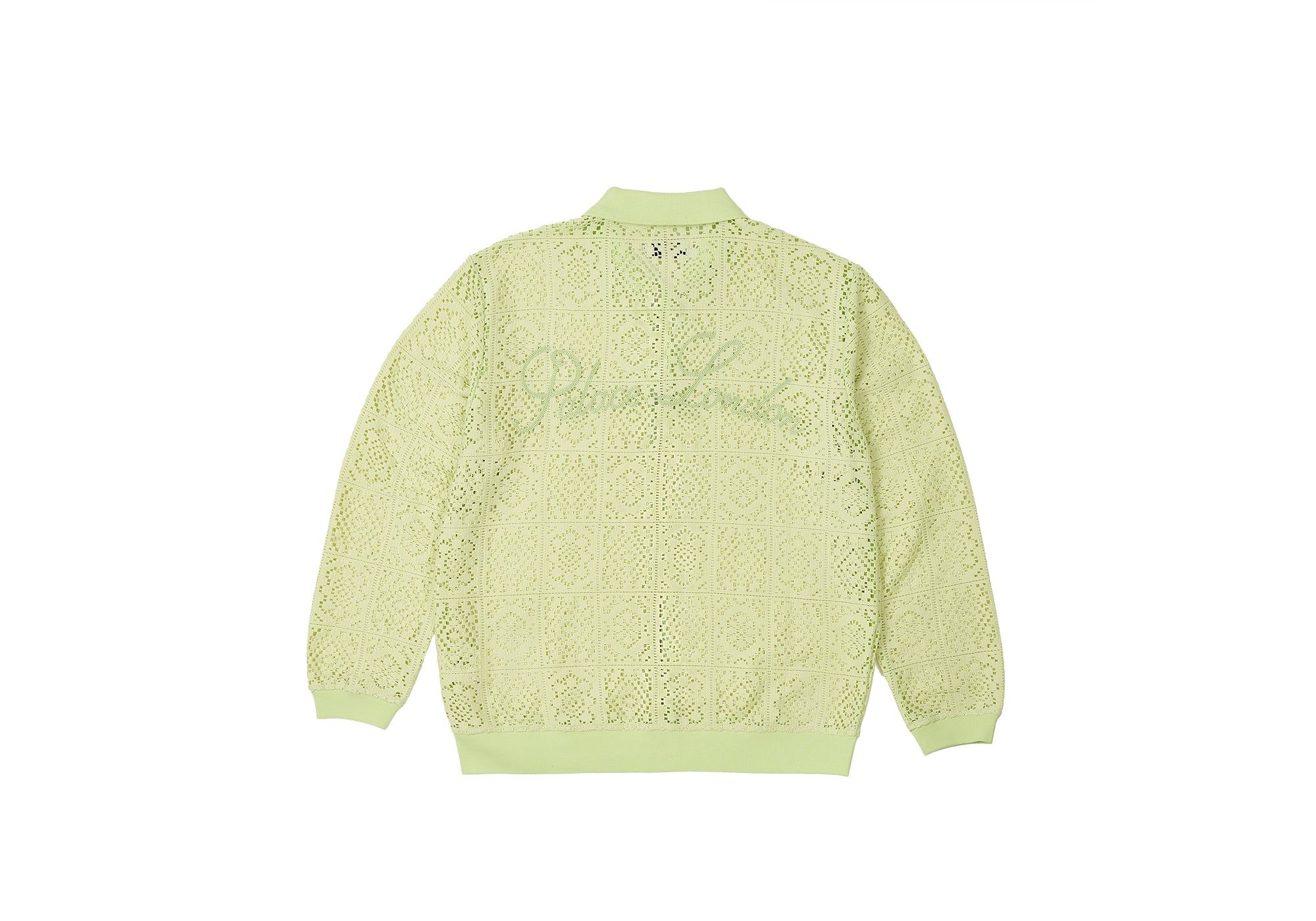 Palace Crochet Zip Longsleeve Polo 팔라스 크로셰 집업 롱슬리브