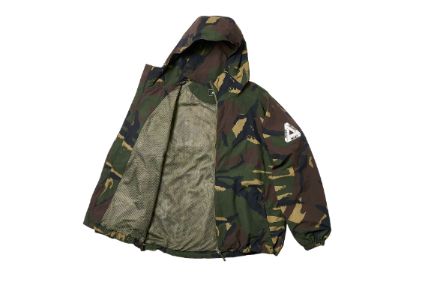HOODED SHELLER JACKET CAMO sold by PALACE