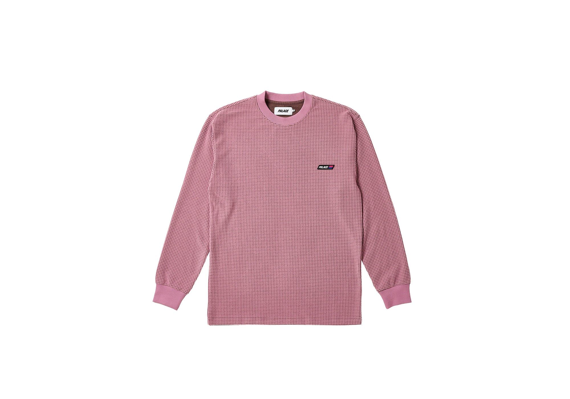GRID THERMAL LONGSLEEVE BROWN / MAUVE sold by PALACE