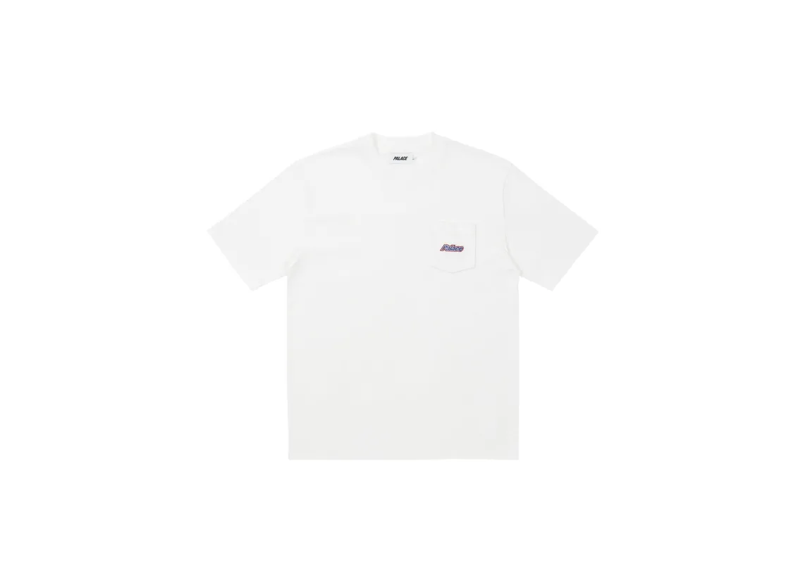 EMBROIDERED POCKET T-SHIRT WHITE sold by PALACE