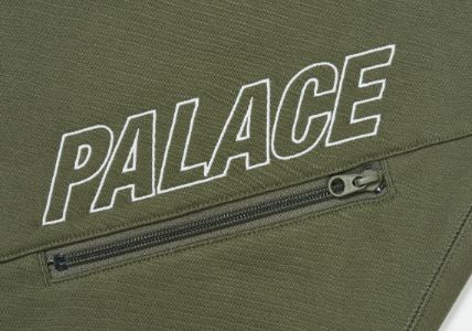 SLANT ZIP JOGGERS GREEN sold by PALACE