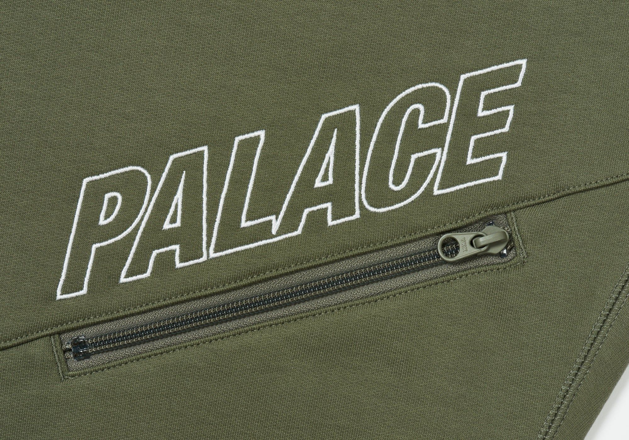 SLANT ZIP JOGGERS GREEN sold by PALACE product image thumbnail 3