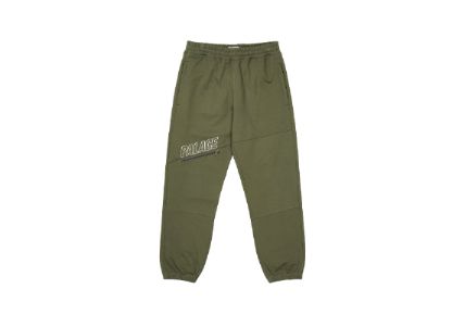SLANT ZIP JOGGERS GREEN sold by PALACE