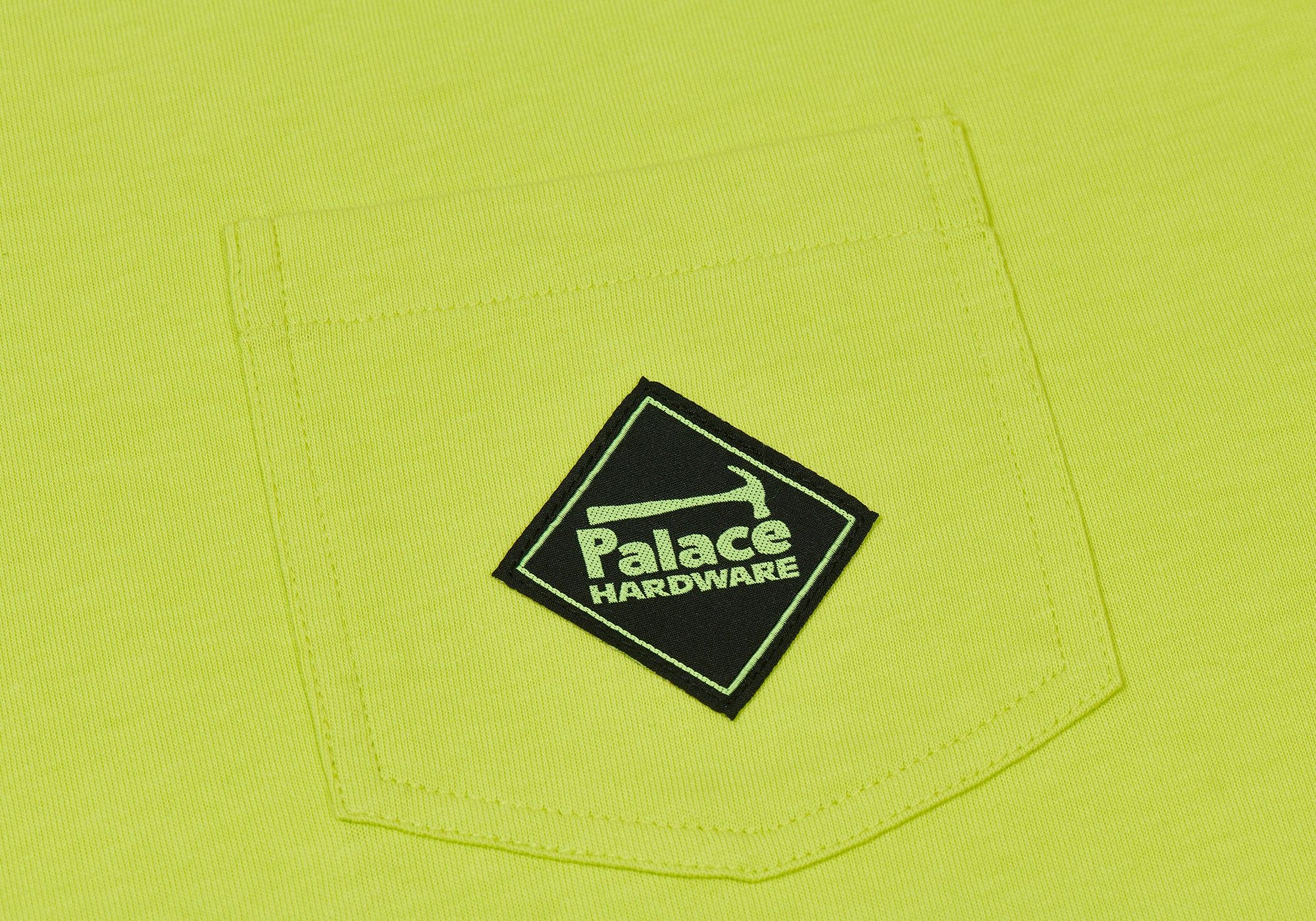 PALACE HARDWARE POCKET T-SHIRT SAFETY YELLOW sold by PALACE product image thumbnail 2