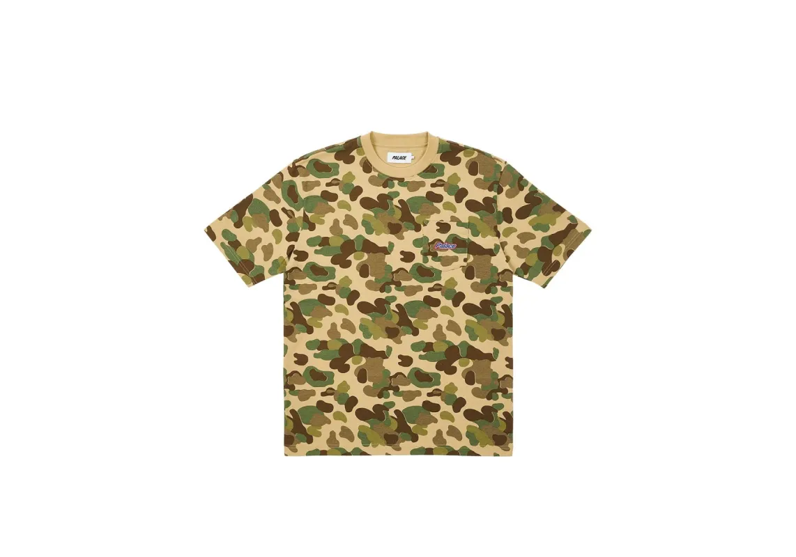 EMBROIDERED POCKET T-SHIRT DUCK CAMO sold by PALACE