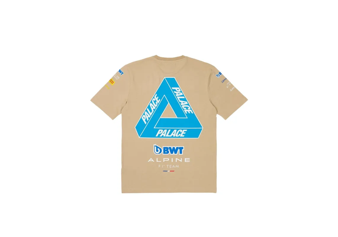 PALACE KAPPA FOR ALPINE T-SHIRT TAN sold by PALACE