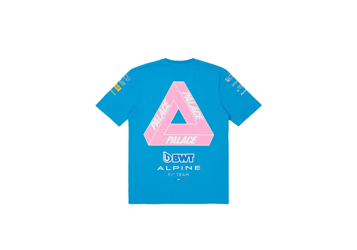 PALACE KAPPA FOR ALPINE T-SHIRT BLUE sold by PALACE