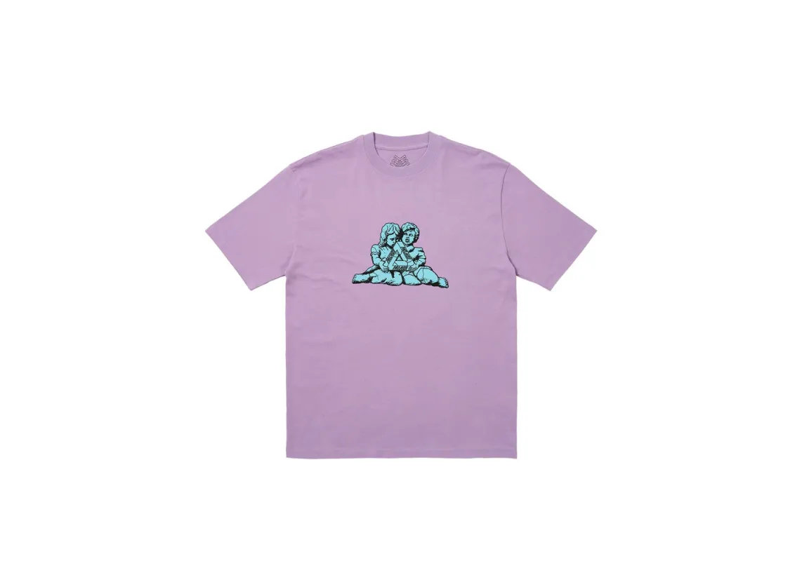 CHISELED T-SHIRT LIGHT PURPLE sold by PALACE