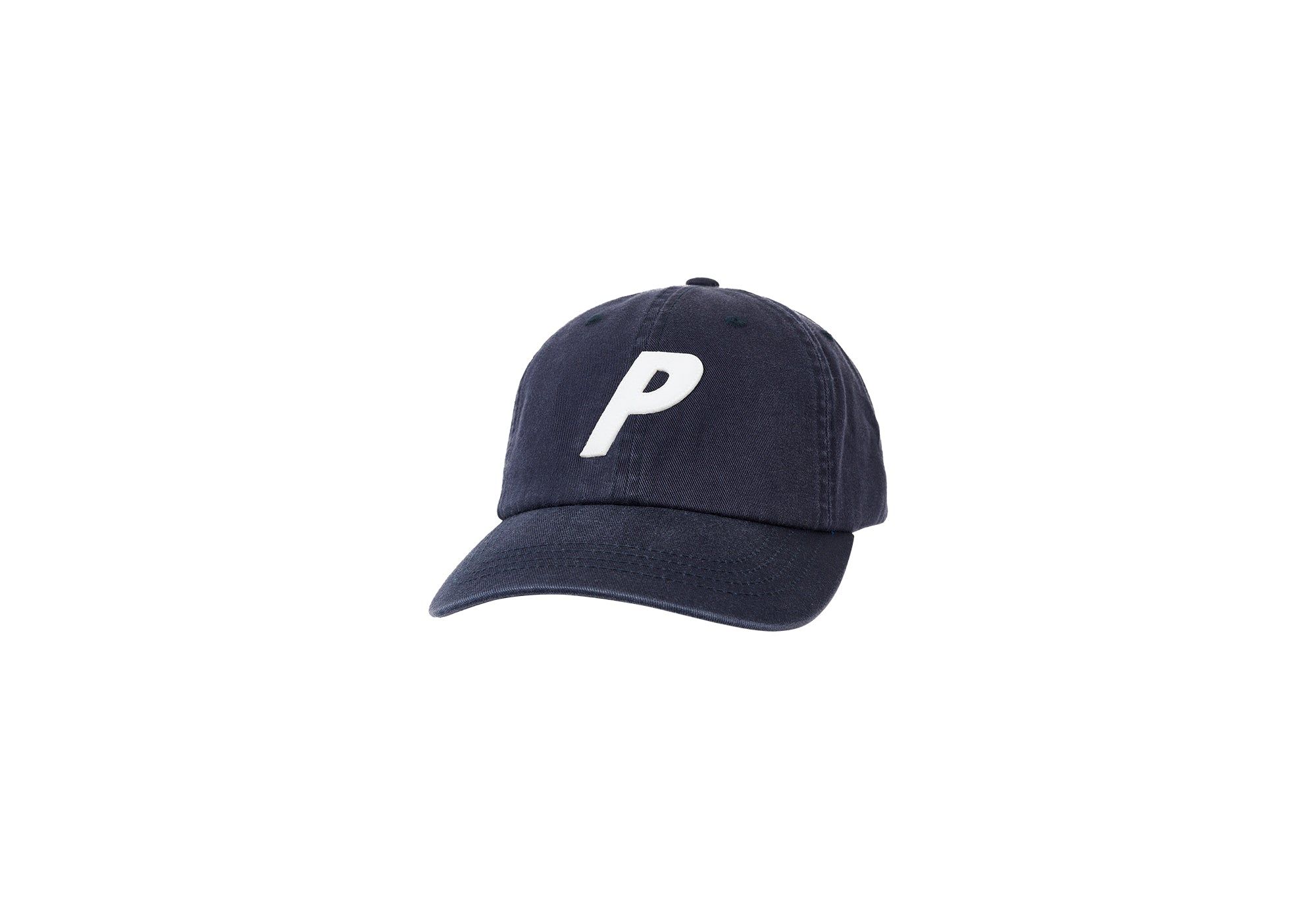 P 6-PANEL NAVY sold by PALACE