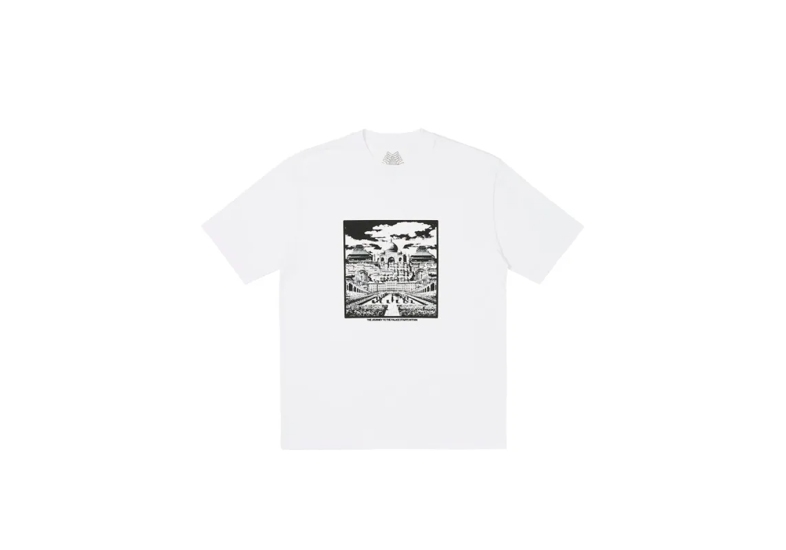 MULTI PALACE T-SHIRT WHITE sold by PALACE