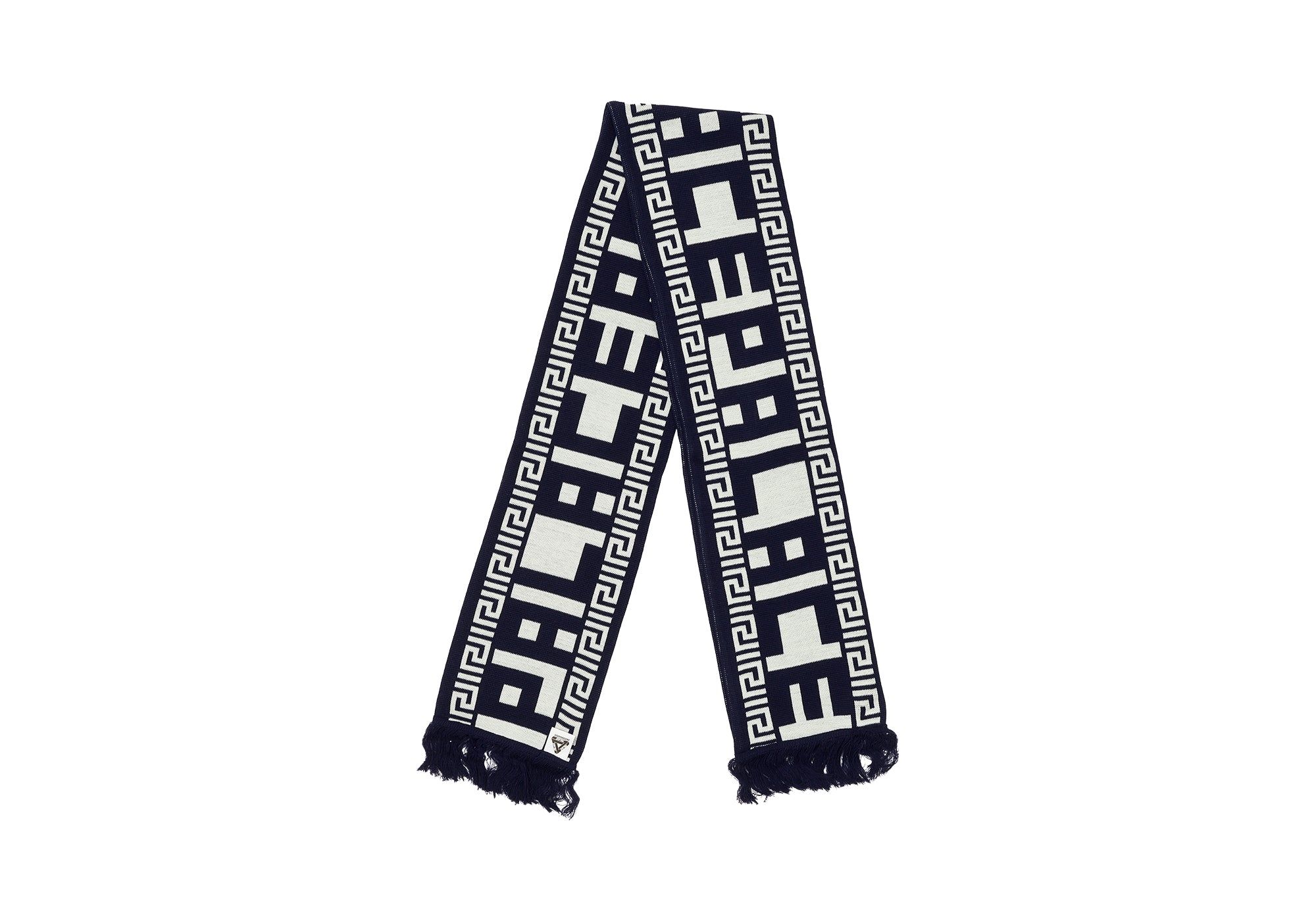 MAJOR FRET SCARF NAVY / CREAM sold by PALACE