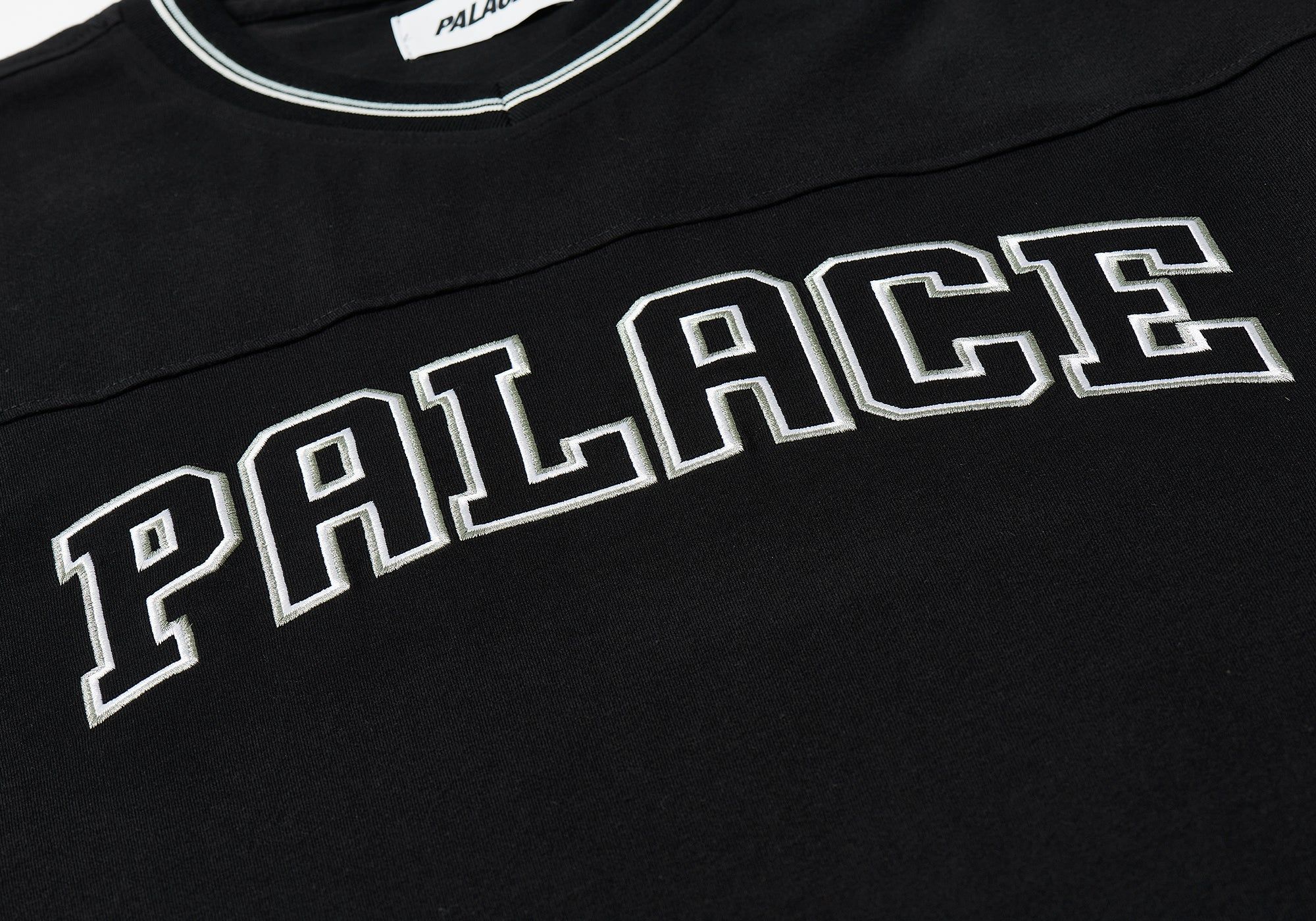 PANEL V-NECK JERSEY BLACK sold by PALACE product image thumbnail 3