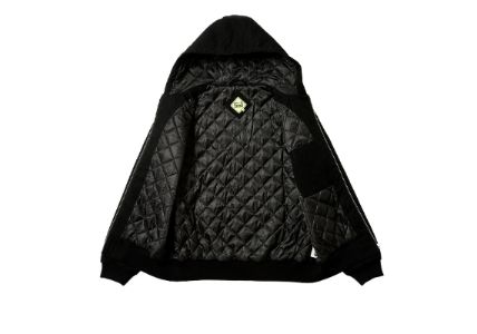 PALACE HARDWARE HOODED WORKWEAR JACKET BLACK | Parallel