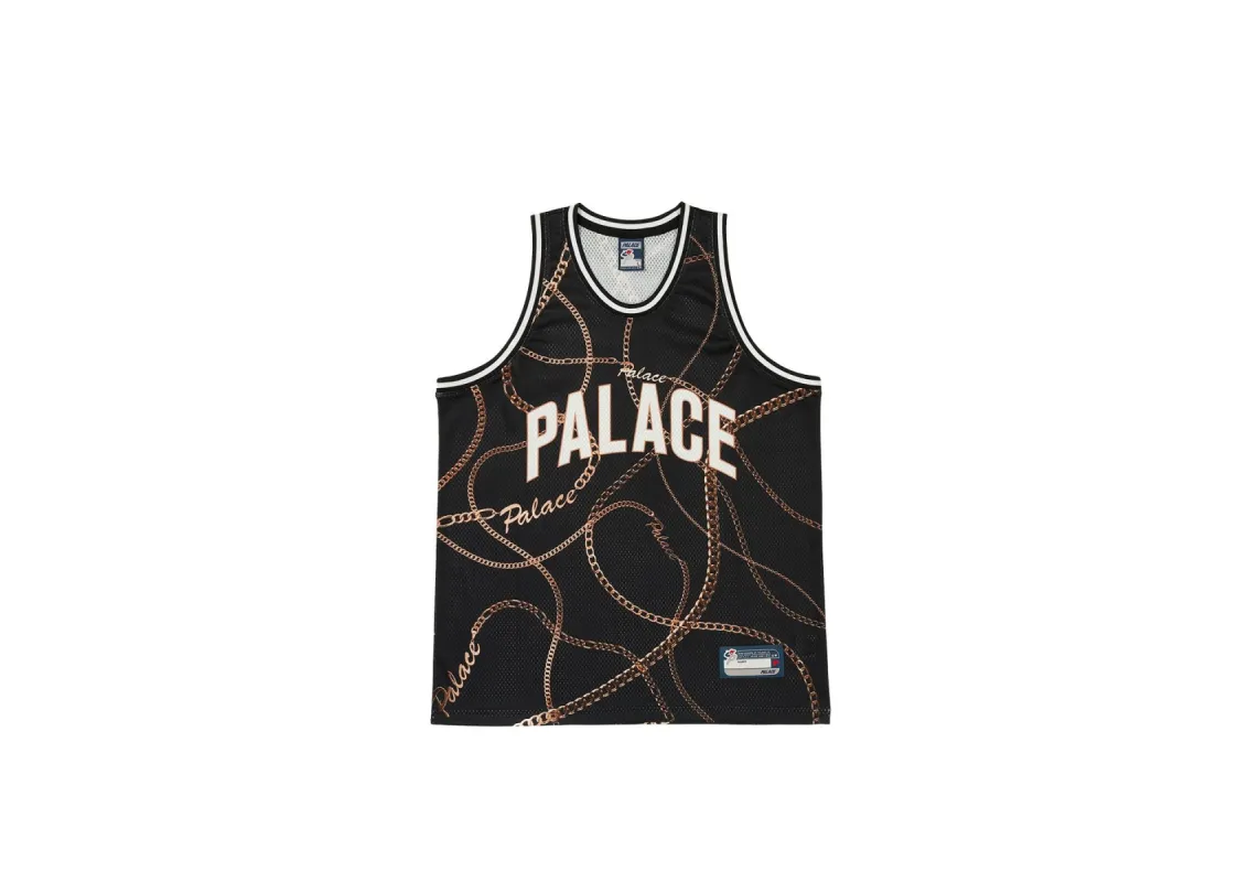 CHAIN BASKETBALL VEST BLACK sold by PALACE