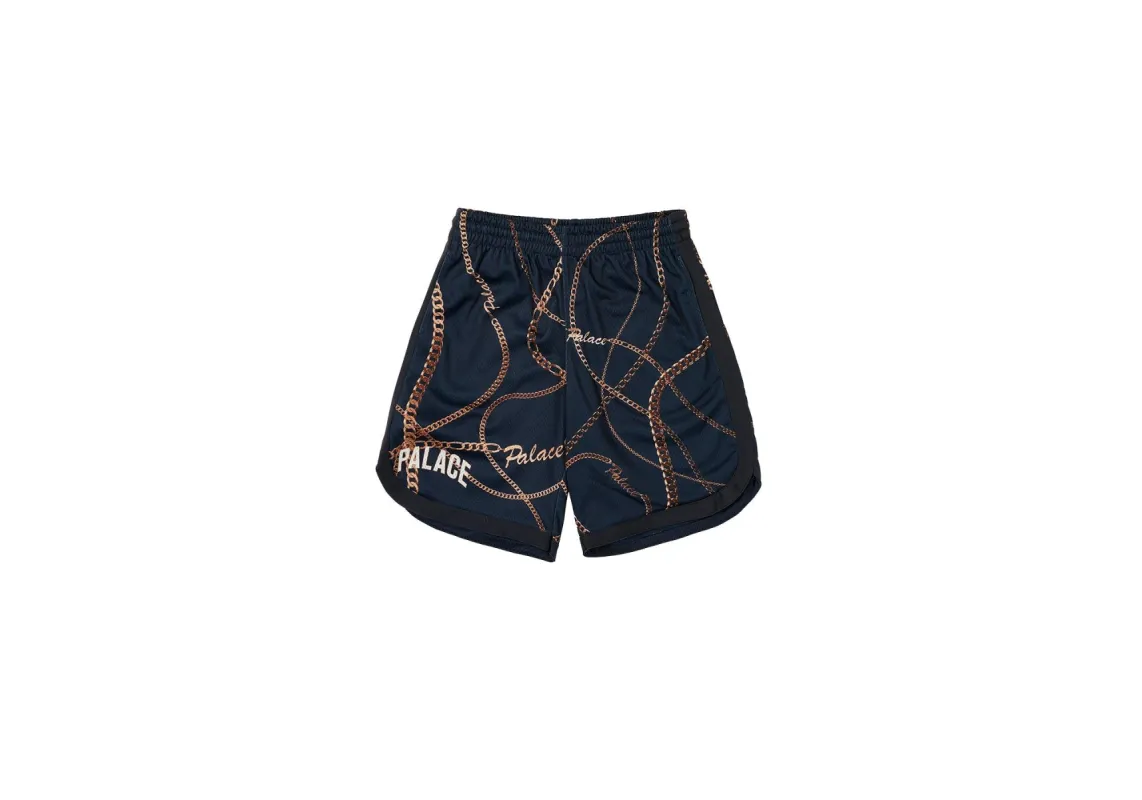 CHAIN BASKETBALL SHORT NAVY sold by PALACE