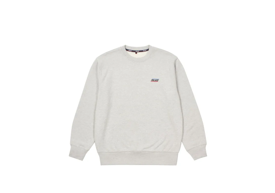 BASICALLY A CREW GREY MARL sold by PALACE