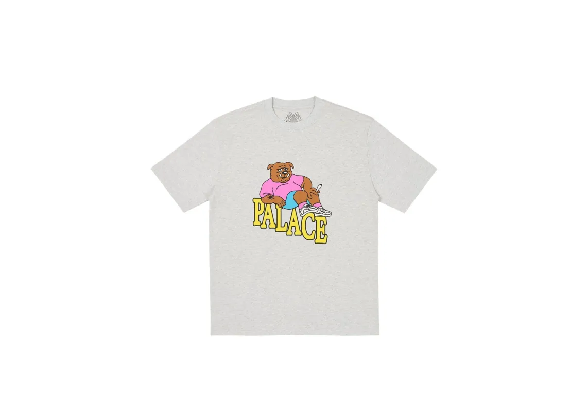 DOGHOUSE T-SHIRT GREY MARL sold by PALACE
