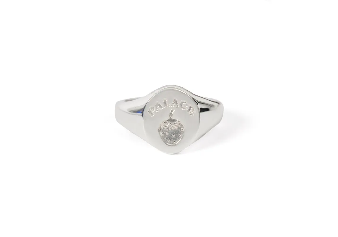 STRAWBERRY SIGNET RING SILVER sold by PALACE