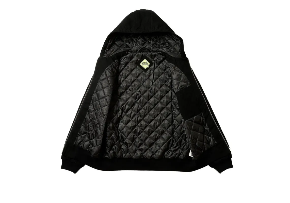PALACE HARDWARE HOODED WORKWEAR JACKET BLACK | Parallel