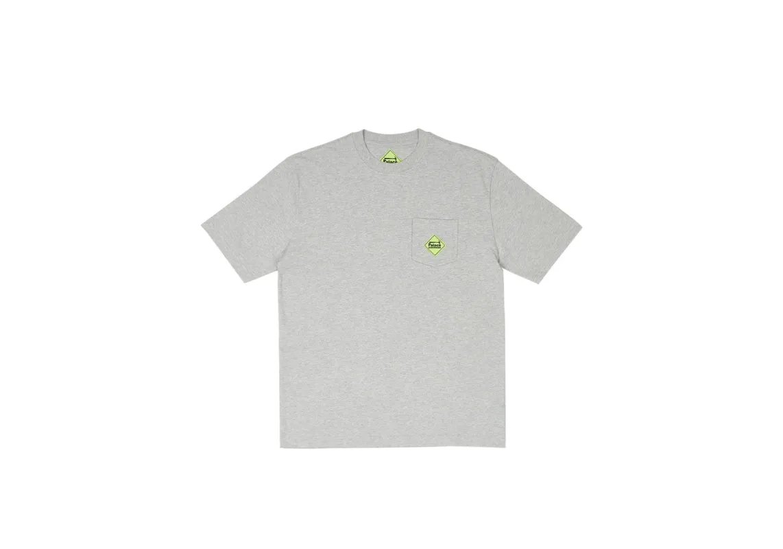 PALACE HARDWARE POCKET T-SHIRT GREY MARL sold by PALACE