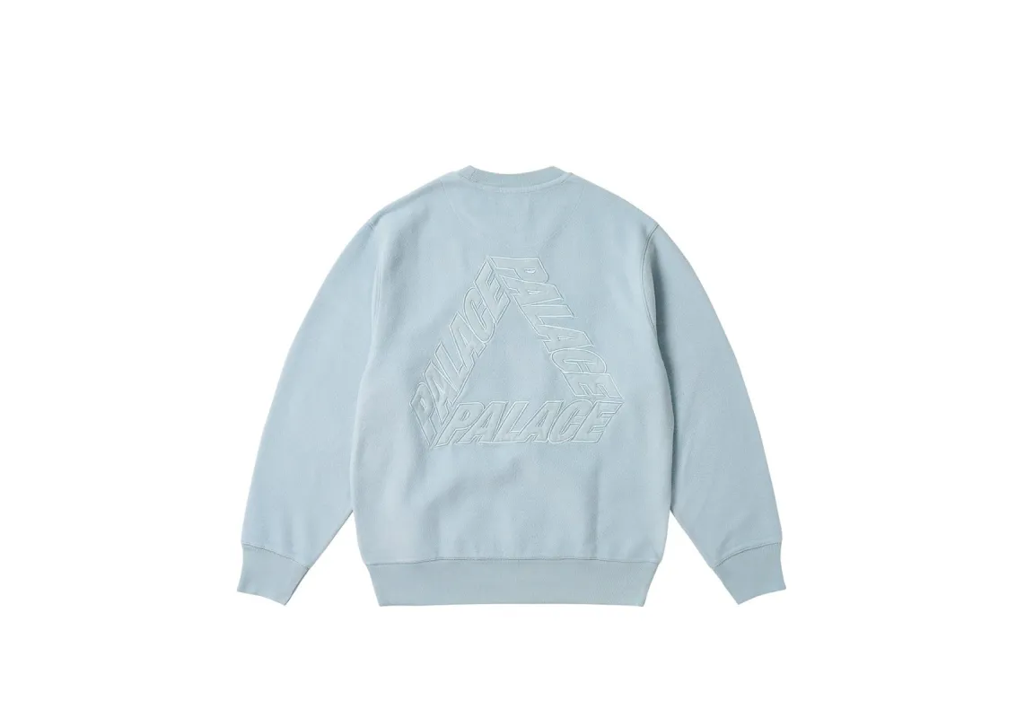 REVERSE P-3 CREW CHILL BLUE sold by PALACE