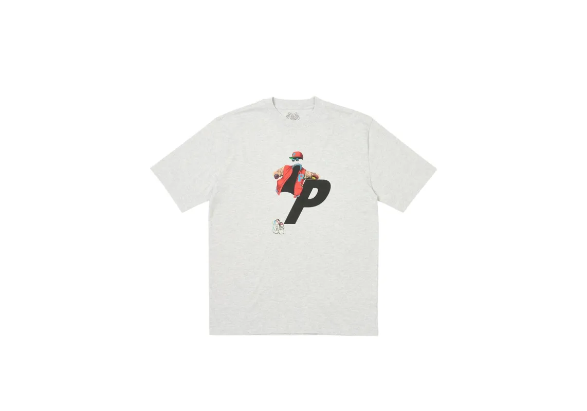 TRANSPARENCY T-SHIRT GREY MARL sold by PALACE