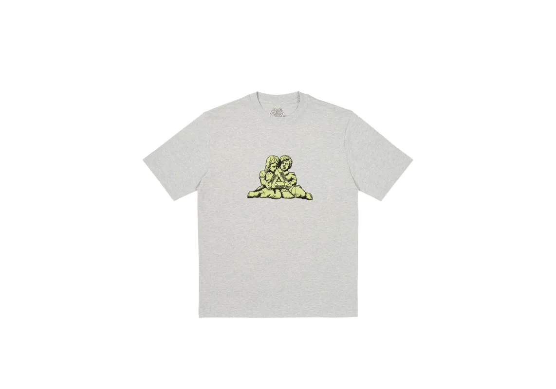 CHISELED T-SHIRT GREY MARL sold by PALACE