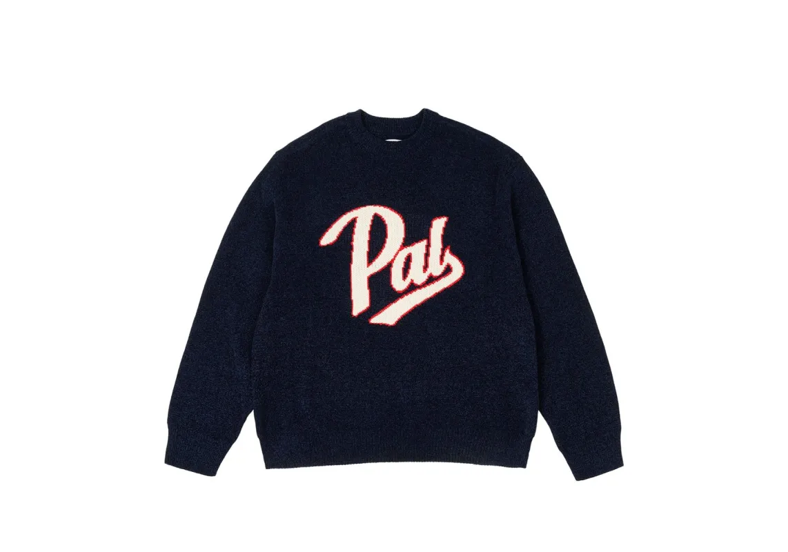 SCRIPT KNIT NAVY sold by PALACE