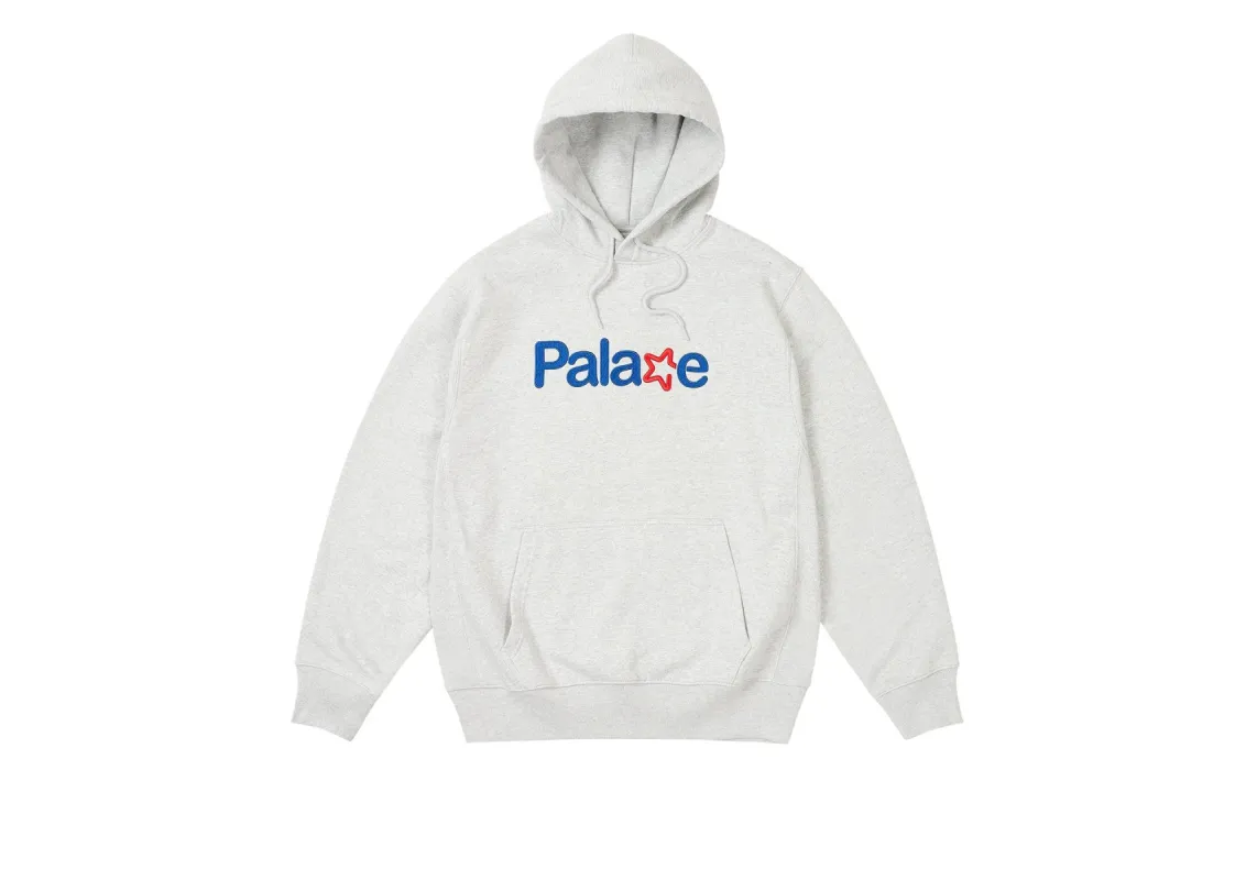SIGNATURE HOOD GREY MARL sold by PALACE
