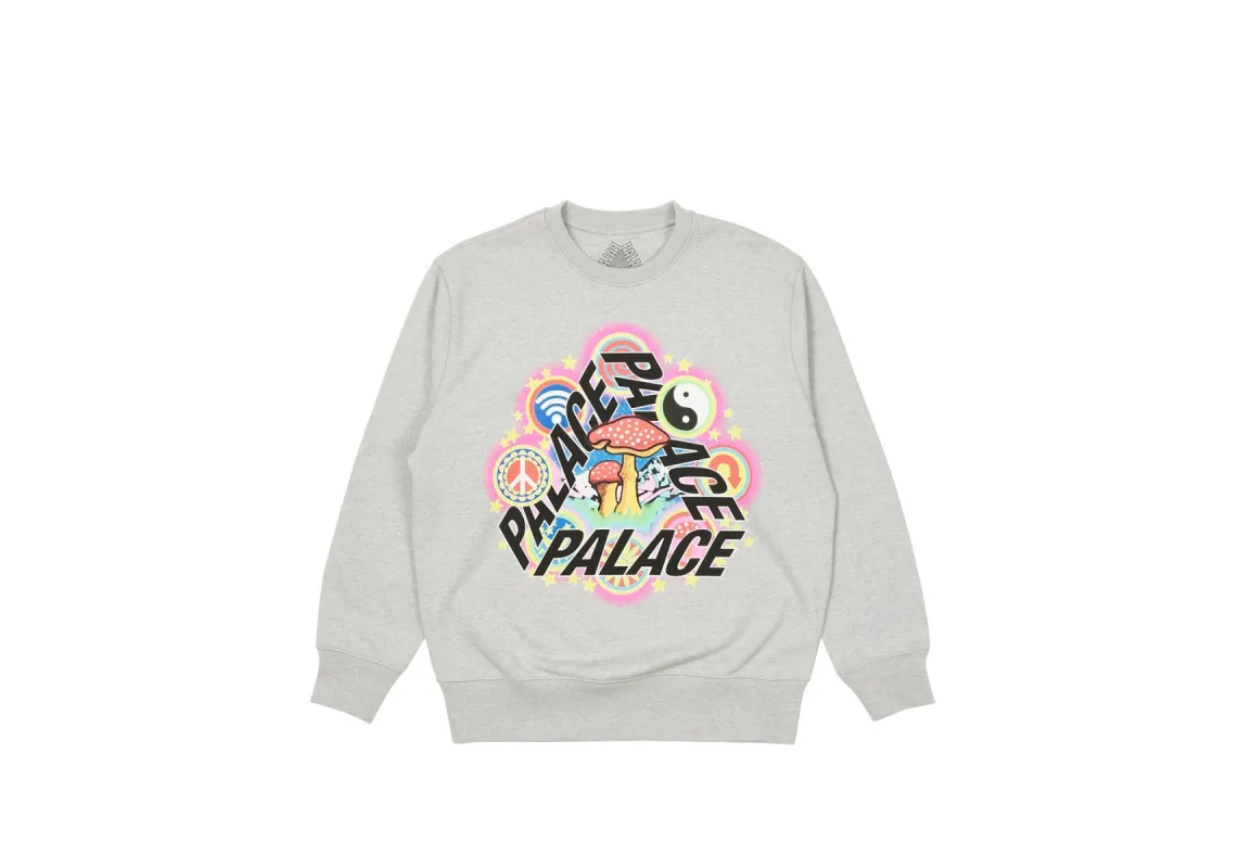 BUN 5G CREW GREY MARL sold by PALACE