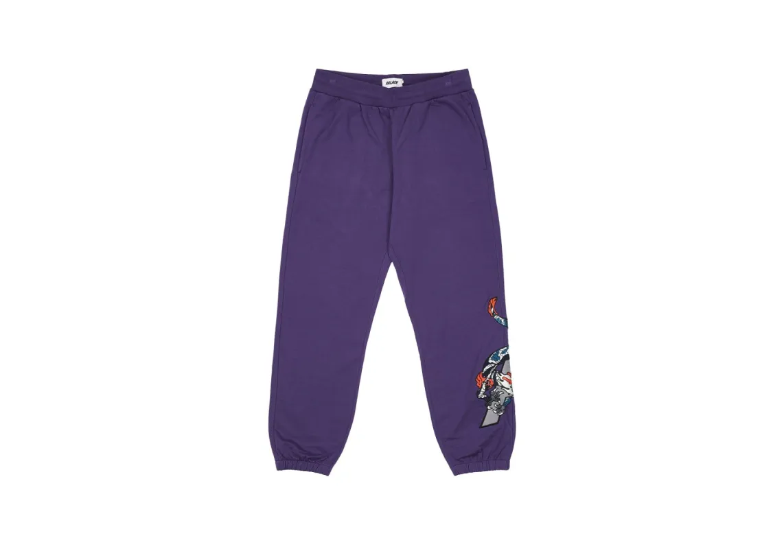 DRAGON SWEATPANTS PURPLE sold by PALACE
