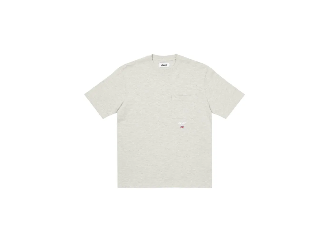 SLUB SQUARE POCKET T-SHIRT GREY MARL sold by PALACE