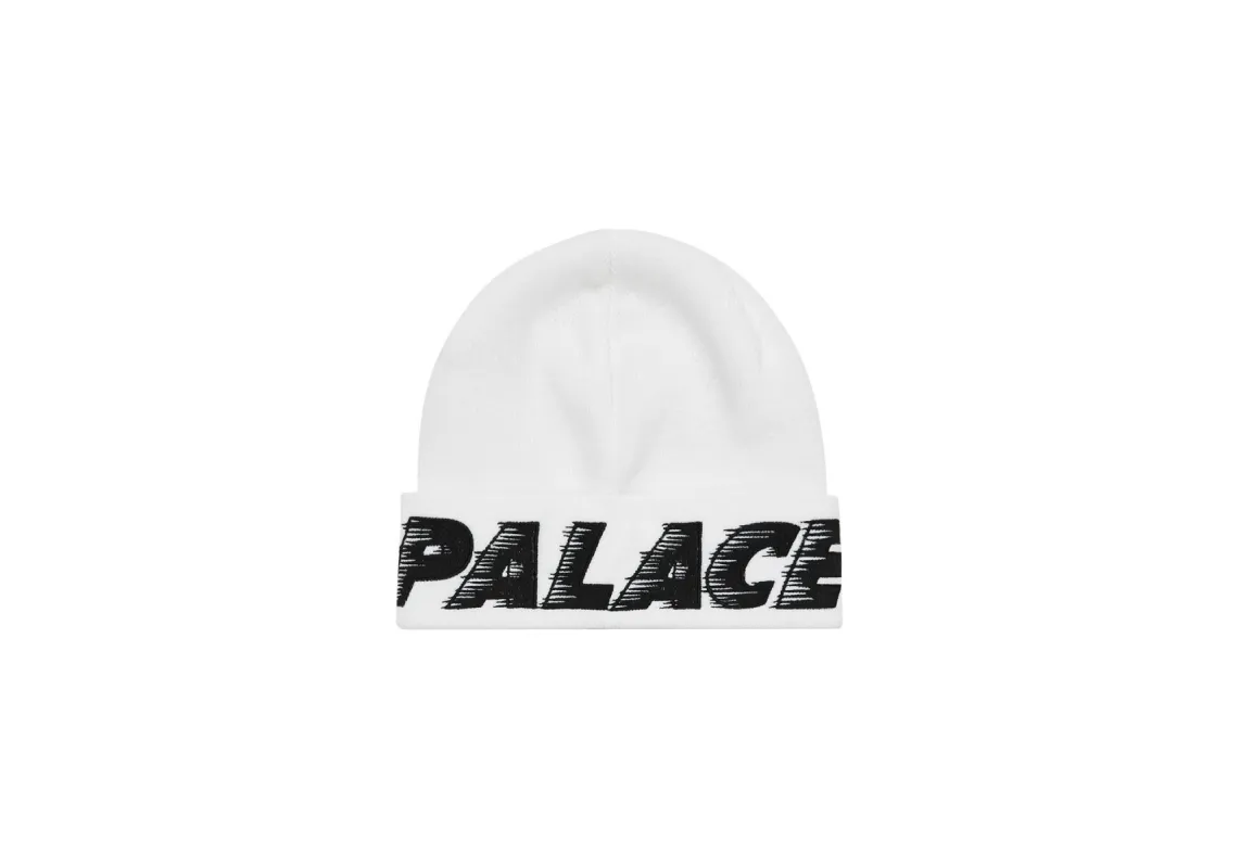 FAST BEANIE WHITE sold by PALACE