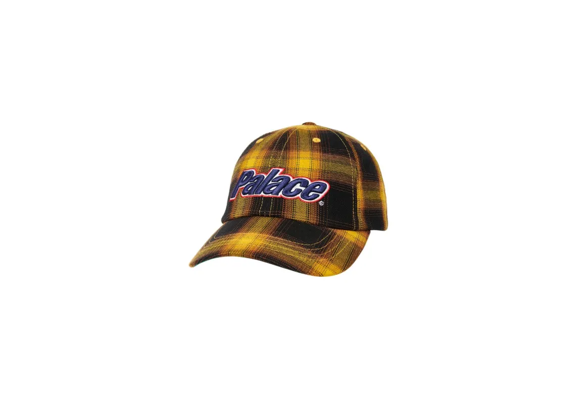 LOWERCASE 6-PANEL YELLOW CHECK sold by PALACE