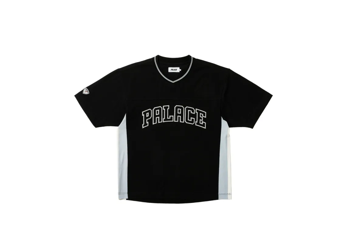 PANEL V-NECK JERSEY BLACK sold by PALACE