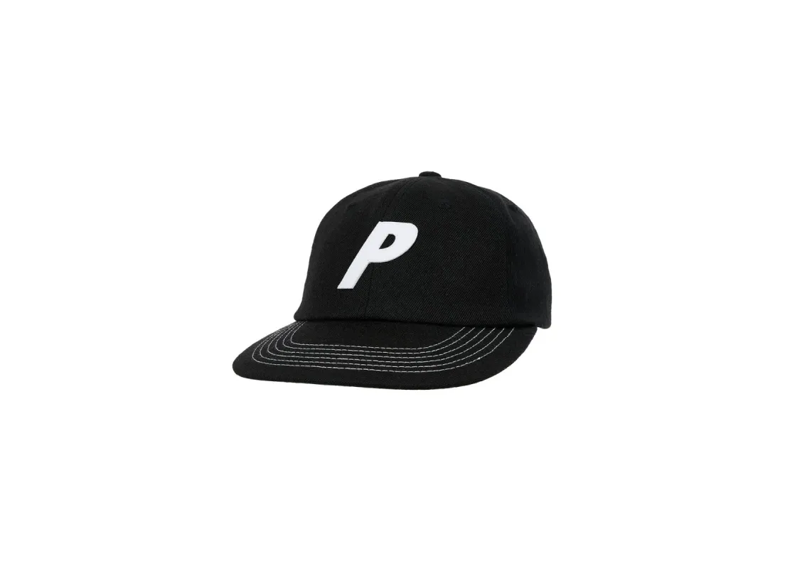 P SNAPBACK BLACK made by PALACE