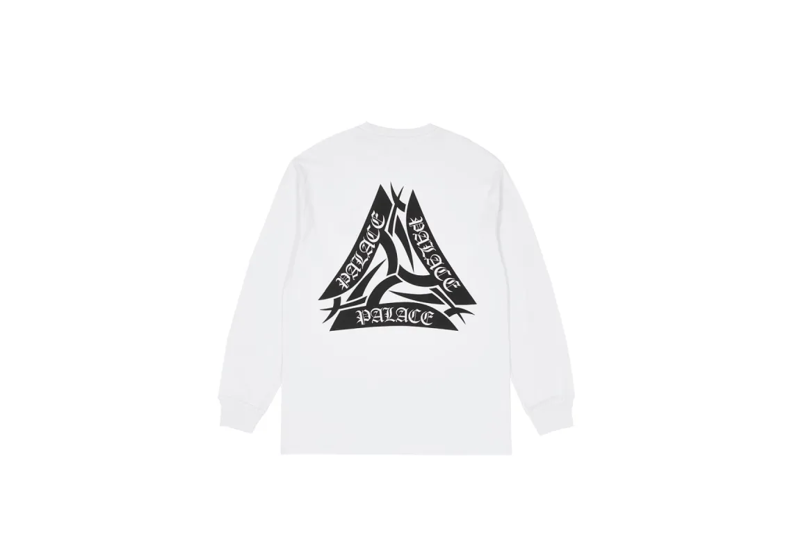 TRIBAL TRI LONGSLEEVE WHITE sold by PALACE