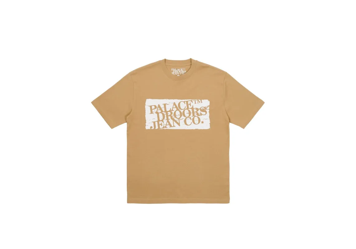 PALACE DROORS T-SHIRT SAND sold by PALACE