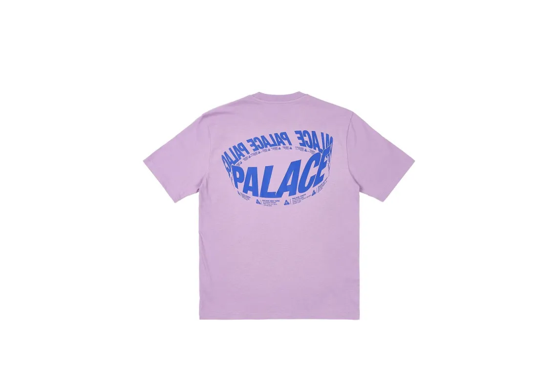 WRAPPER LOGO T-SHIRT LIGHT PURPLE sold by PALACE