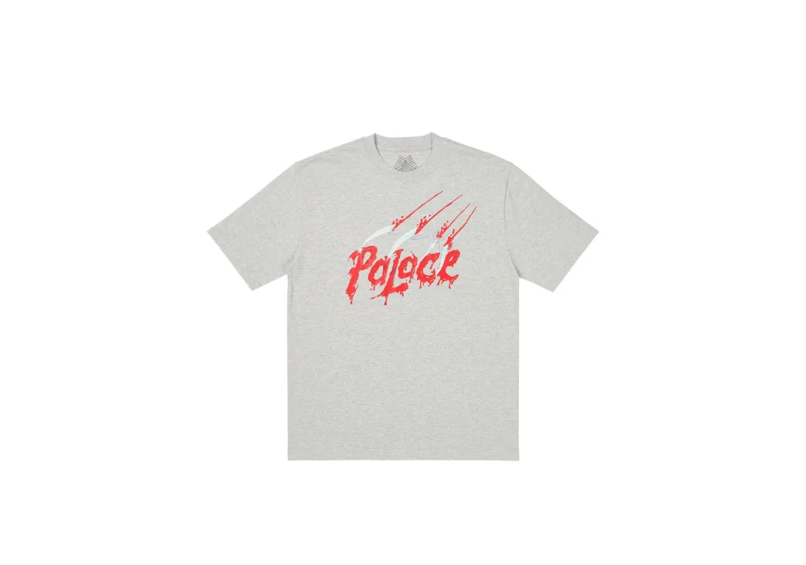SCRATCHY T-SHIRT GREY MARL sold by PALACE