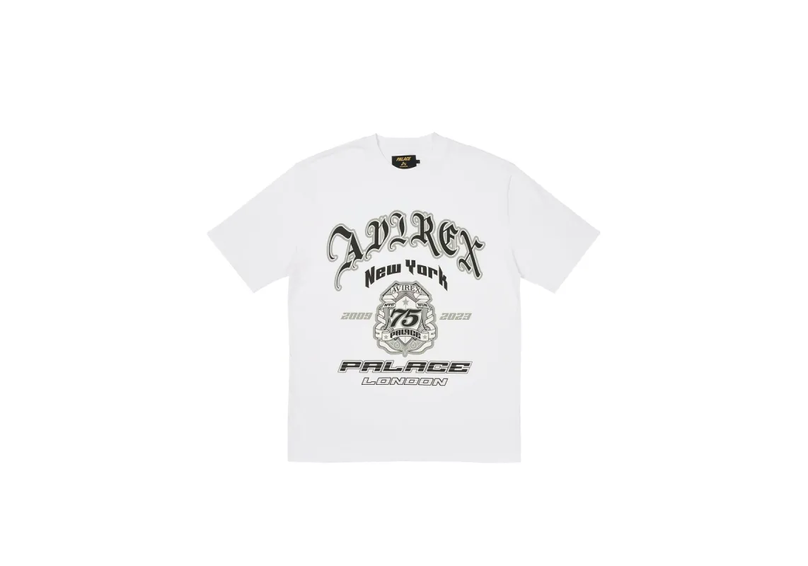 PALACE AVIREX T-SHIRT WHITE sold by PALACE