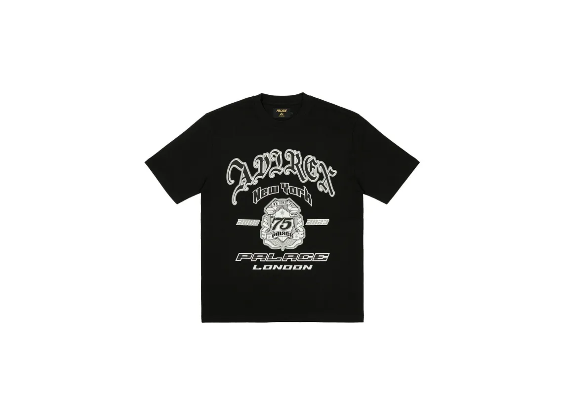 PALACE AVIREX T-SHIRT BLACK sold by PALACE