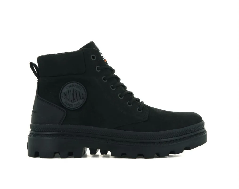 77198-010-M | Pallatrooper SC WP+ | Black/Black sold by Palladium