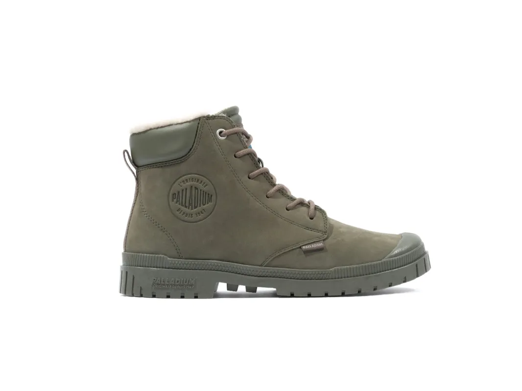 79067-325-M | SP20 Cuff Leather WP WL | Olive Night sold by Palladium