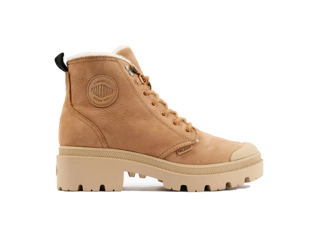 98867-223-M | Pallabase Nubuck Zip WL | Ochre Tan sold by Palladium